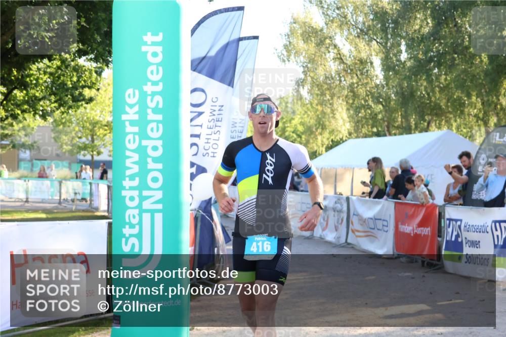07.09.2025 - 19. Norderstedt Triathlon Zöllner http://msf.ph/oto/8773003 07.09.2025 16:51:04 Ziel 416, 1061, 1424, 1559 meine-sportfotos.de
