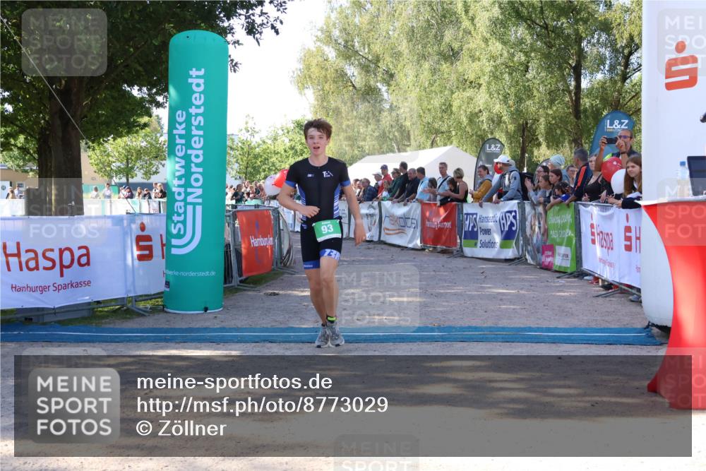 07.09.2025 - 19. Norderstedt Triathlon Zöllner http://msf.ph/oto/8773029 07.09.2025 10:54:21 Ziel 93 meine-sportfotos.de