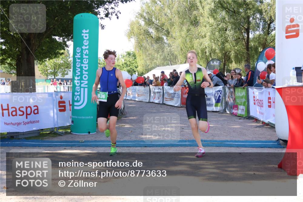 07.09.2025 - 19. Norderstedt Triathlon Zöllner http://msf.ph/oto/8773633 07.09.2025 10:57:33 Ziel 58, 126, 636 meine-sportfotos.de