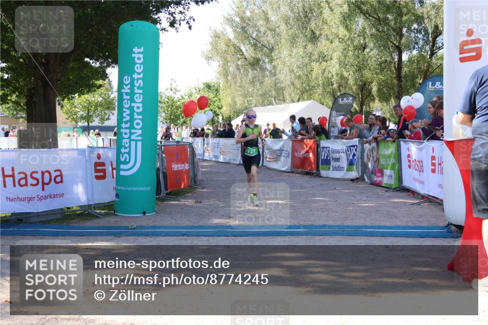 07.09.2025 - 19. Norderstedt Triathlon Zöllner http://msf.ph/oto/8774245 07.09.2025 11:01:08 Ziel 127 meine-sportfotos.de