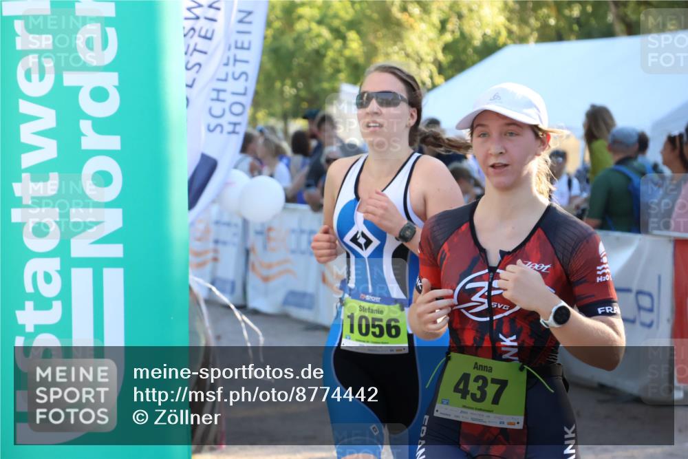 07.09.2025 - 19. Norderstedt Triathlon Zöllner http://msf.ph/oto/8774442 07.09.2025 16:57:34 Ziel 437, 1056 meine-sportfotos.de