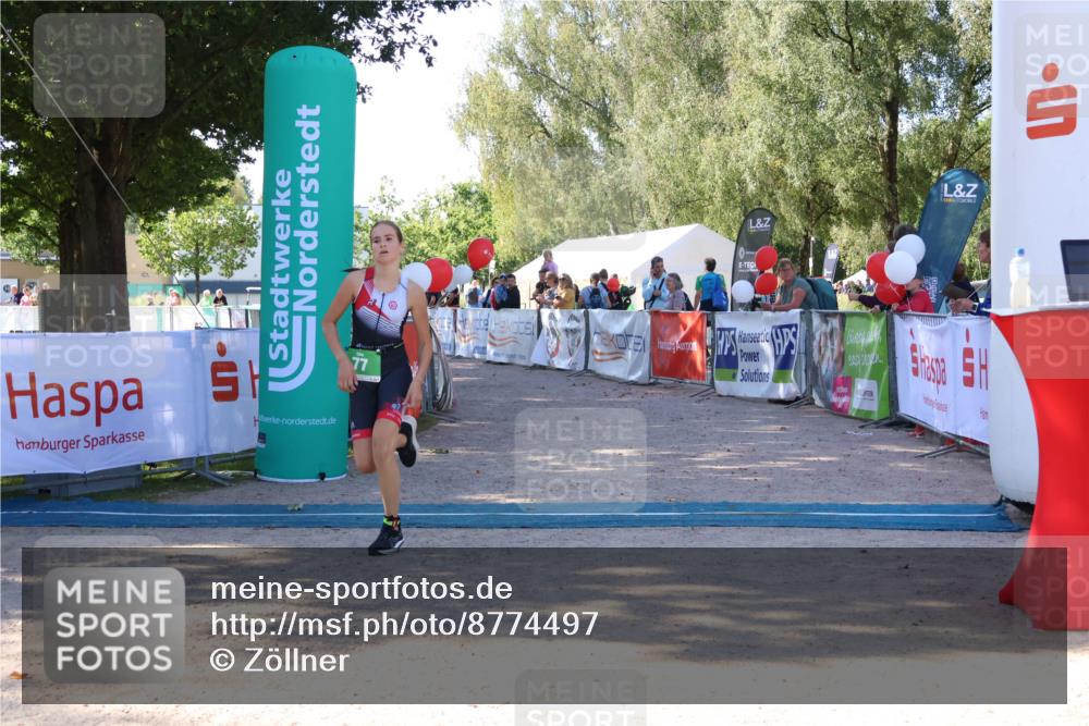 07.09.2025 - 19. Norderstedt Triathlon Zöllner http://msf.ph/oto/8774497 07.09.2025 11:02:26 Ziel 77 meine-sportfotos.de