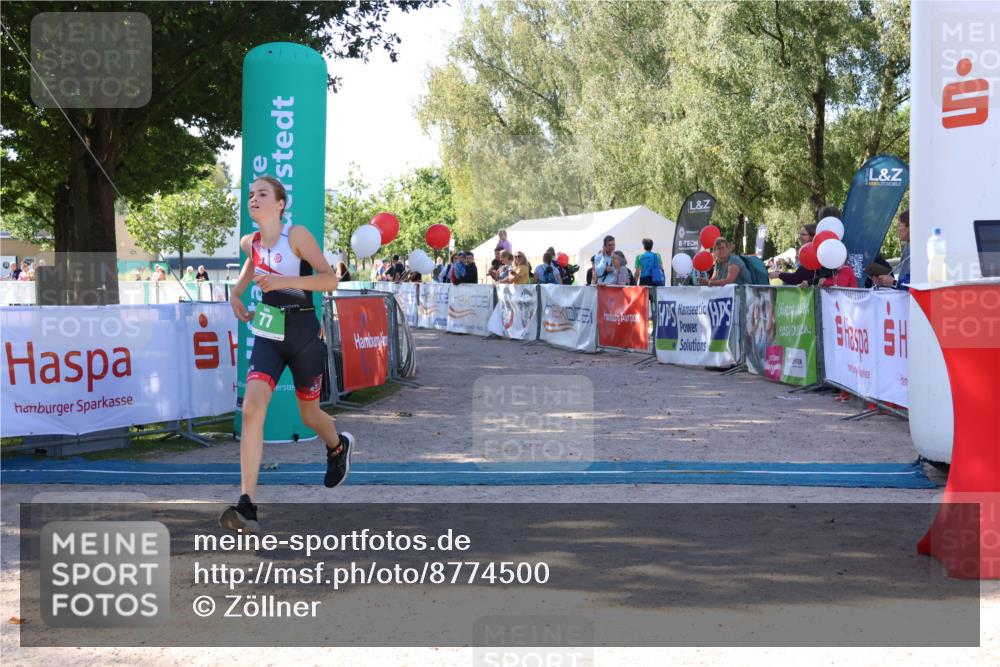 07.09.2025 - 19. Norderstedt Triathlon Zöllner http://msf.ph/oto/8774500 07.09.2025 11:02:26 Ziel 77 meine-sportfotos.de