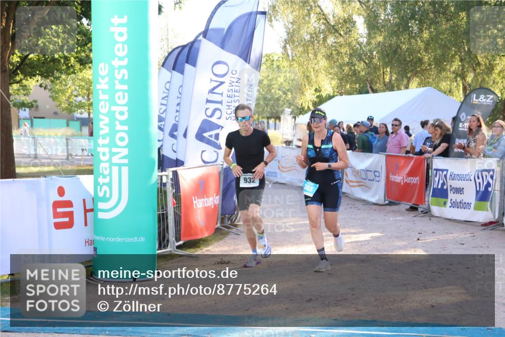 07.09.2025 - 19. Norderstedt Triathlon Zöllner http://msf.ph/oto/8775264 07.09.2025 17:00:06 Ziel 365, 932, 1568 meine-sportfotos.de