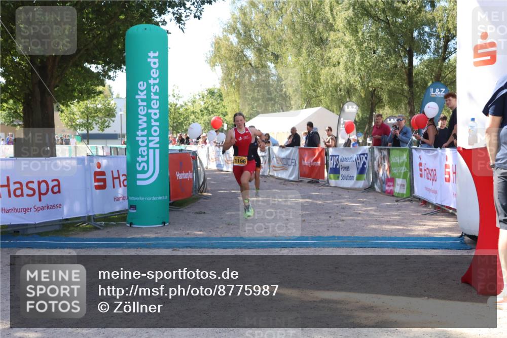 07.09.2025 - 19. Norderstedt Triathlon Zöllner http://msf.ph/oto/8775987 07.09.2025 11:54:23 Ziel 1168, 1196 meine-sportfotos.de