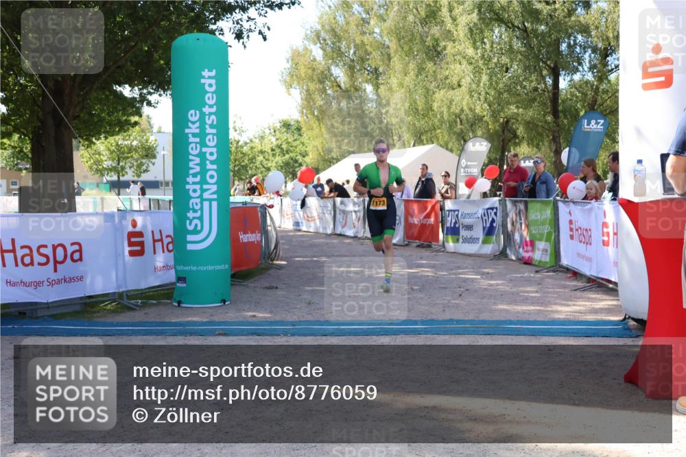 07.09.2025 - 19. Norderstedt Triathlon Zöllner http://msf.ph/oto/8776059 07.09.2025 11:55:51 Ziel 1173, 1202 meine-sportfotos.de
