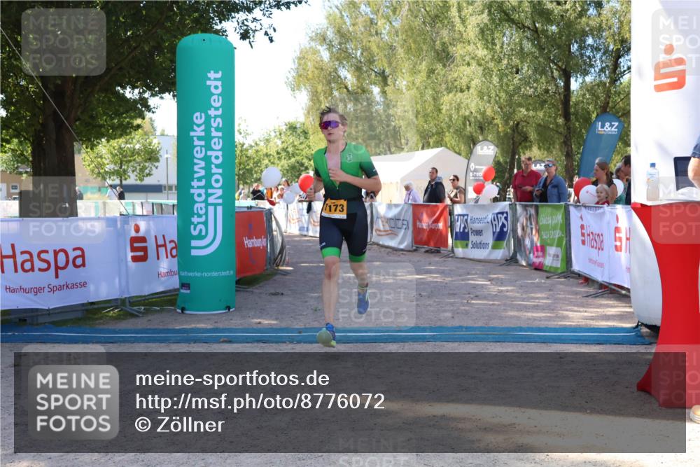 07.09.2025 - 19. Norderstedt Triathlon Zöllner http://msf.ph/oto/8776072 07.09.2025 11:55:52 Ziel 1173, 1202 meine-sportfotos.de