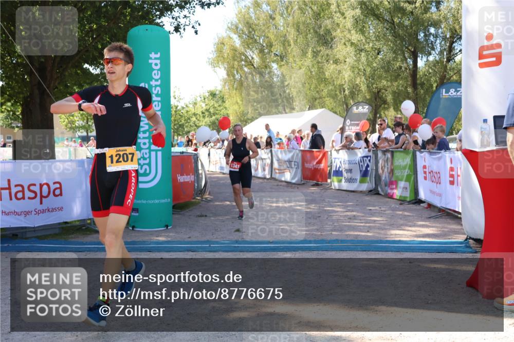 07.09.2025 - 19. Norderstedt Triathlon Zöllner http://msf.ph/oto/8776675 07.09.2025 12:03:08 Ziel 1194, 1207, 1341 meine-sportfotos.de