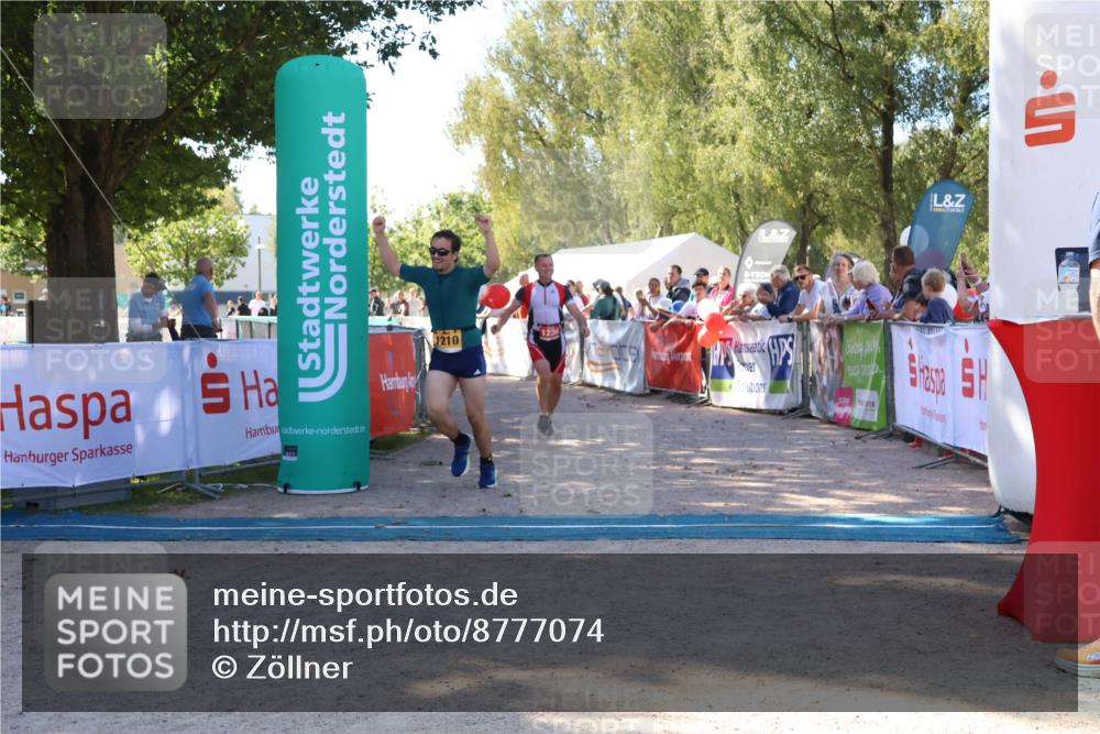 07.09.2025 - 19. Norderstedt Triathlon Zöllner http://msf.ph/oto/8777074 07.09.2025 12:08:45 Ziel 1210, 1236 meine-sportfotos.de