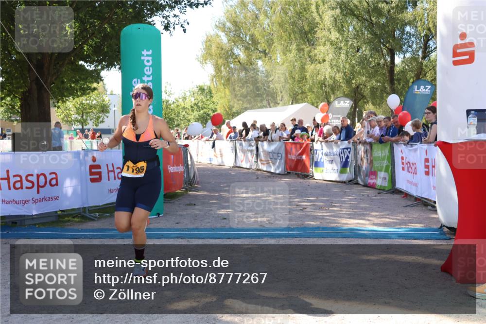 07.09.2025 - 19. Norderstedt Triathlon Zöllner http://msf.ph/oto/8777267 07.09.2025 12:10:11 Ziel 1195 meine-sportfotos.de