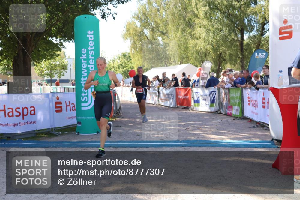 07.09.2025 - 19. Norderstedt Triathlon Zöllner http://msf.ph/oto/8777307 07.09.2025 12:10:42 Ziel 1164, 1279 meine-sportfotos.de