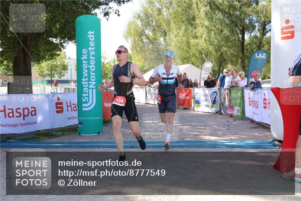 07.09.2025 - 19. Norderstedt Triathlon Zöllner http://msf.ph/oto/8777549 07.09.2025 12:14:49 Ziel 154, 819 meine-sportfotos.de