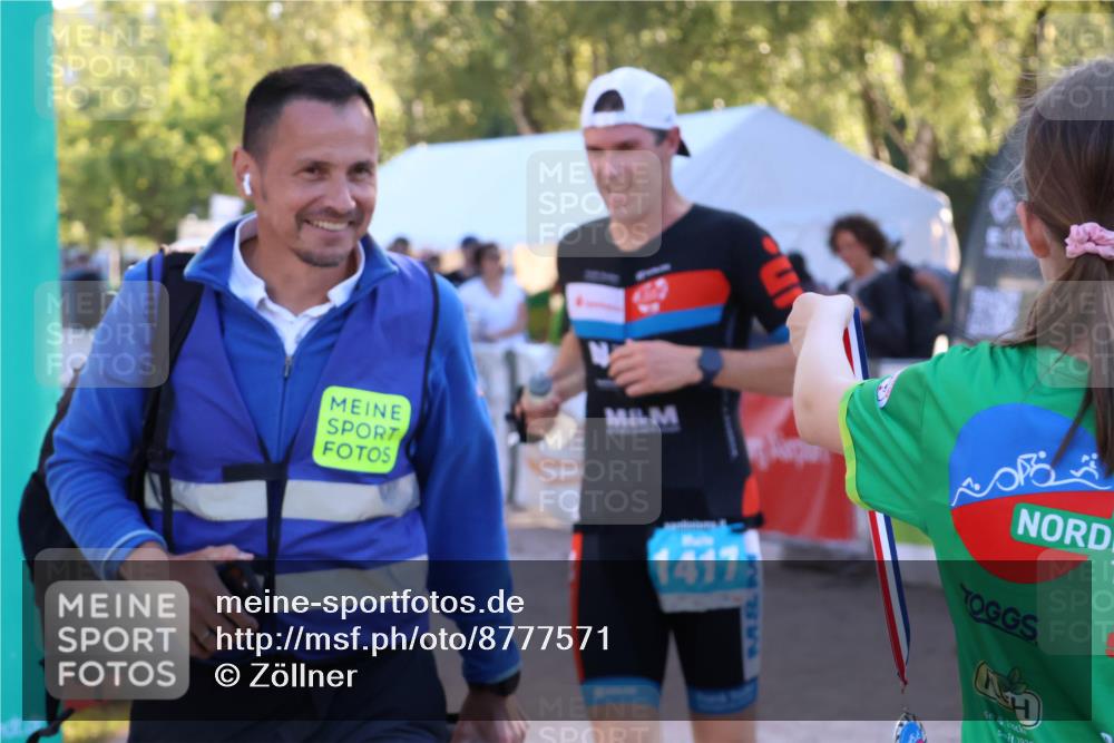07.09.2025 - 19. Norderstedt Triathlon Zöllner http://msf.ph/oto/8777571 07.09.2025 17:15:25 Ziel 1417 meine-sportfotos.de