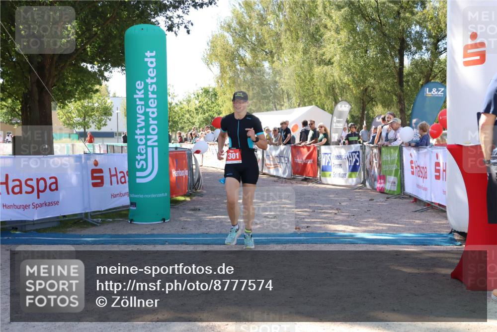 07.09.2025 - 19. Norderstedt Triathlon Zöllner http://msf.ph/oto/8777574 07.09.2025 12:15:48 Ziel 1301 meine-sportfotos.de