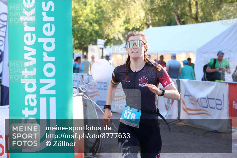 07.09.2025 - 19. Norderstedt Triathlon Zöllner http://msf.ph/oto/8777633 07.09.2025 17:15:51 Ziel 878 meine-sportfotos.de