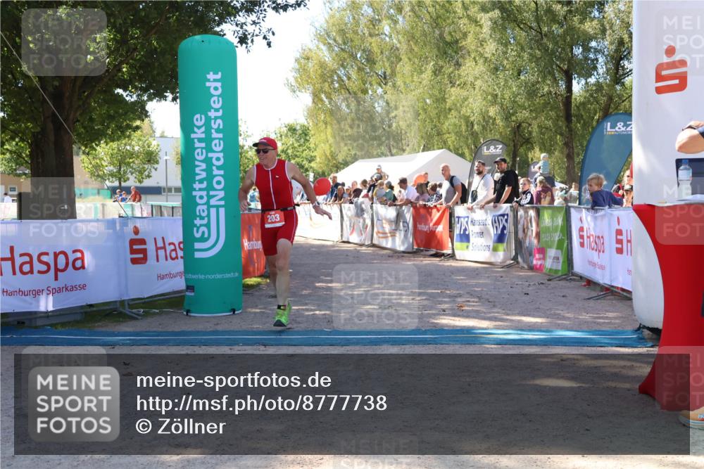 07.09.2025 - 19. Norderstedt Triathlon Zöllner http://msf.ph/oto/8777738 07.09.2025 12:18:52 Ziel 203 meine-sportfotos.de