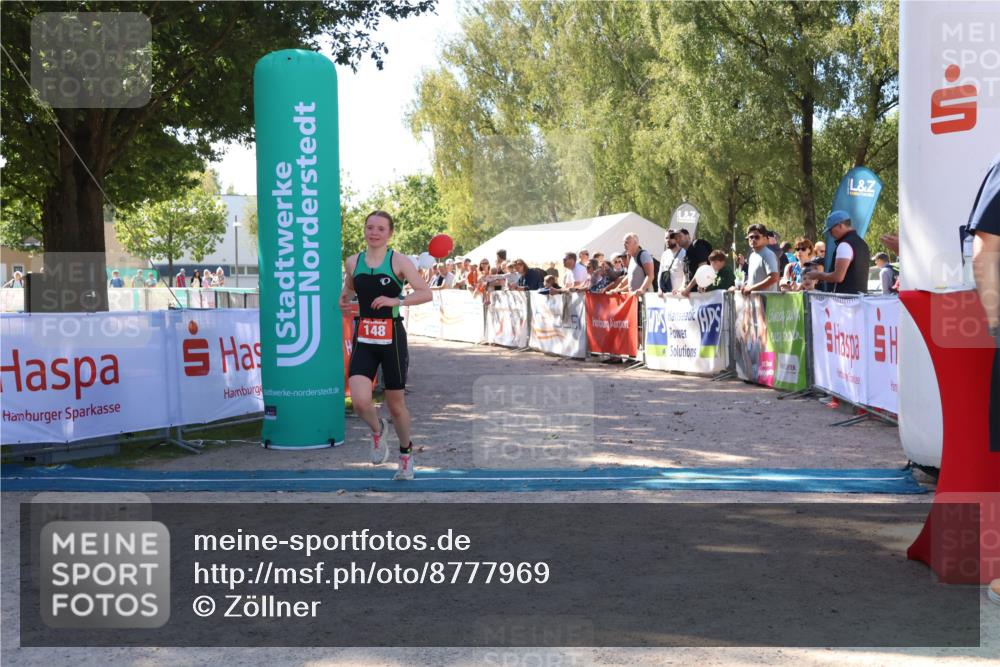 07.09.2025 - 19. Norderstedt Triathlon Zöllner http://msf.ph/oto/8777969 07.09.2025 12:23:43 Ziel 148 meine-sportfotos.de