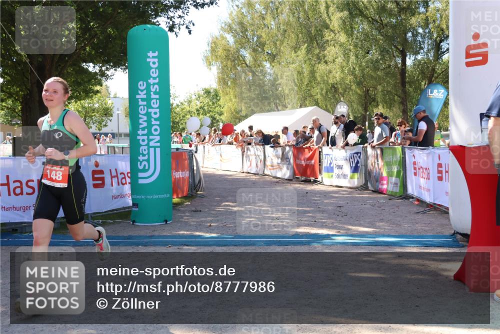 07.09.2025 - 19. Norderstedt Triathlon Zöllner http://msf.ph/oto/8777986 07.09.2025 12:23:44 Ziel 148 meine-sportfotos.de