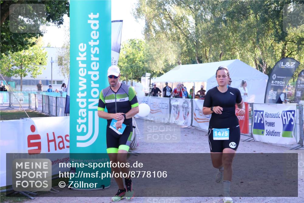 07.09.2025 - 19. Norderstedt Triathlon Zöllner http://msf.ph/oto/8778106 07.09.2025 17:19:41 Ziel 397, 1475 meine-sportfotos.de