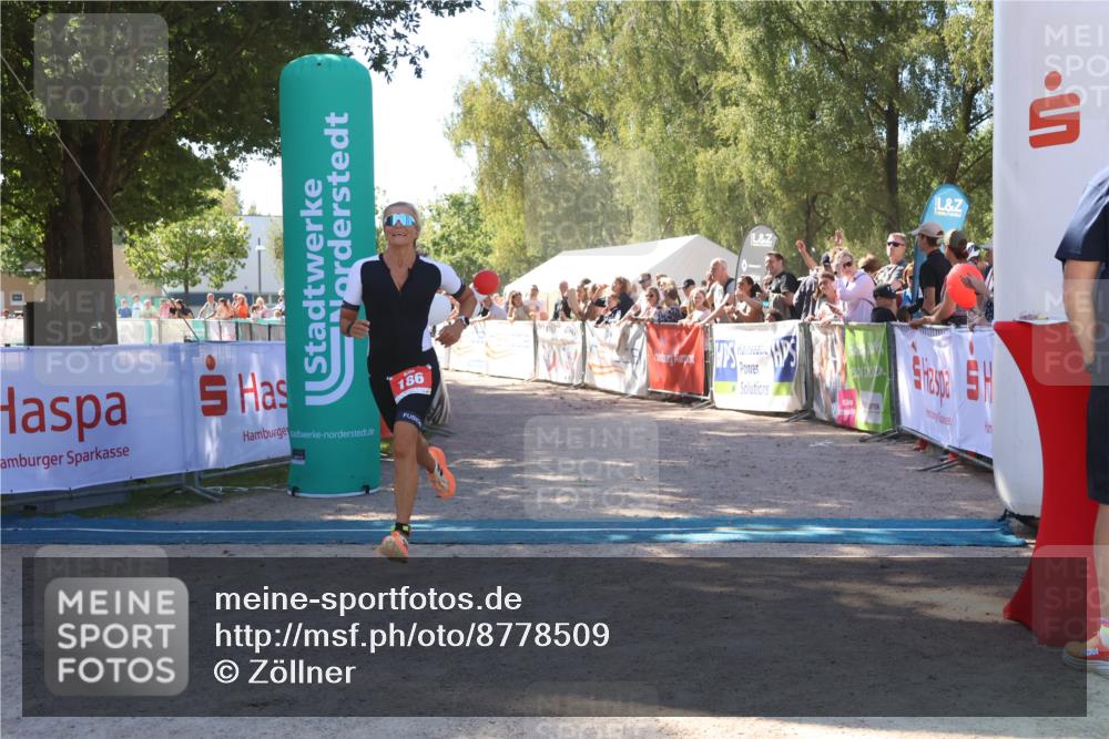 07.09.2025 - 19. Norderstedt Triathlon Zöllner http://msf.ph/oto/8778509 07.09.2025 12:30:00 Ziel 186 meine-sportfotos.de