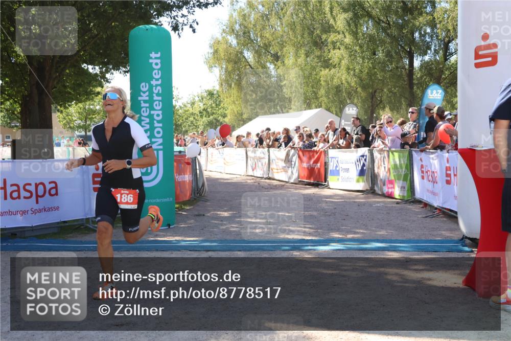 07.09.2025 - 19. Norderstedt Triathlon Zöllner http://msf.ph/oto/8778517 07.09.2025 12:30:01 Ziel 186 meine-sportfotos.de