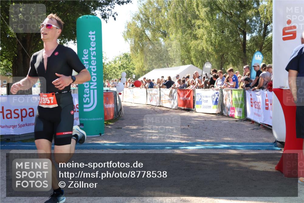 07.09.2025 - 19. Norderstedt Triathlon Zöllner http://msf.ph/oto/8778538 07.09.2025 12:30:20 Ziel 1357 meine-sportfotos.de