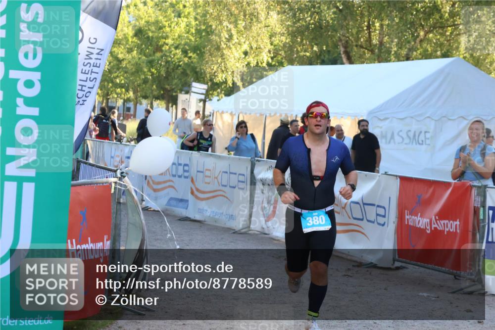 07.09.2025 - 19. Norderstedt Triathlon Zöllner http://msf.ph/oto/8778589 07.09.2025 17:23:49 Ziel 380 meine-sportfotos.de