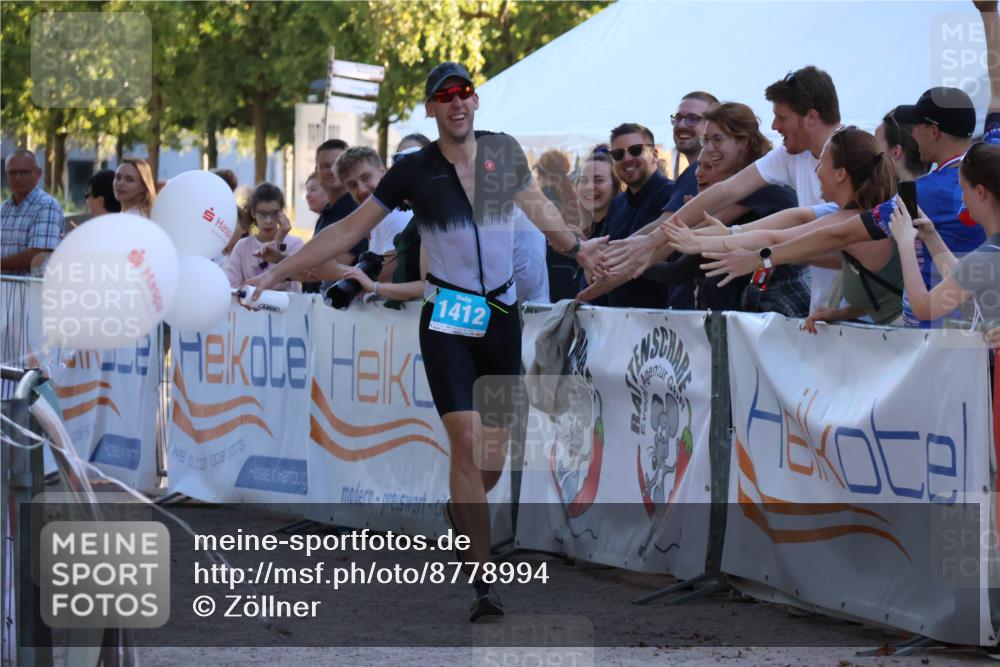 07.09.2025 - 19. Norderstedt Triathlon Zöllner http://msf.ph/oto/8778994 07.09.2025 17:28:48 Ziel 1412 meine-sportfotos.de