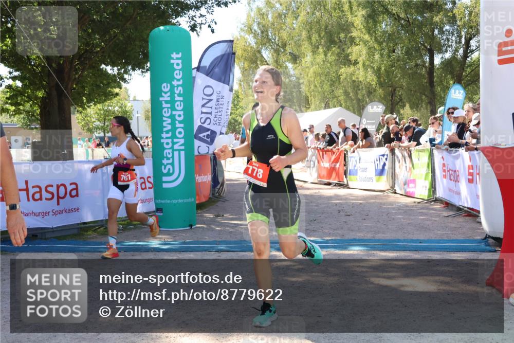 07.09.2025 - 19. Norderstedt Triathlon Zöllner http://msf.ph/oto/8779622 07.09.2025 12:40:18 Ziel 748, 763, 767, 778, 1239 meine-sportfotos.de