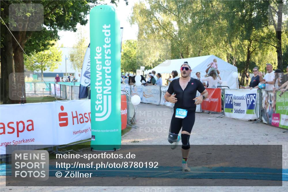 07.09.2025 - 19. Norderstedt Triathlon Zöllner http://msf.ph/oto/8780192 07.09.2025 17:35:03 Ziel 1458 meine-sportfotos.de
