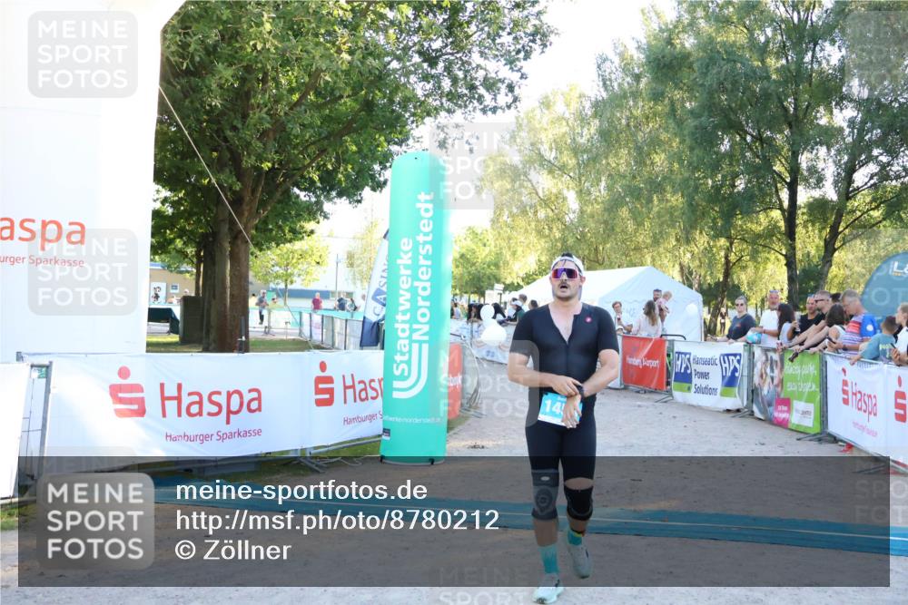 07.09.2025 - 19. Norderstedt Triathlon Zöllner http://msf.ph/oto/8780212 07.09.2025 17:35:04 Ziel 1458 meine-sportfotos.de
