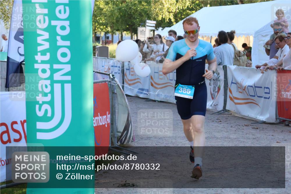 07.09.2025 - 19. Norderstedt Triathlon Zöllner http://msf.ph/oto/8780332 07.09.2025 17:35:28 Ziel 386 meine-sportfotos.de