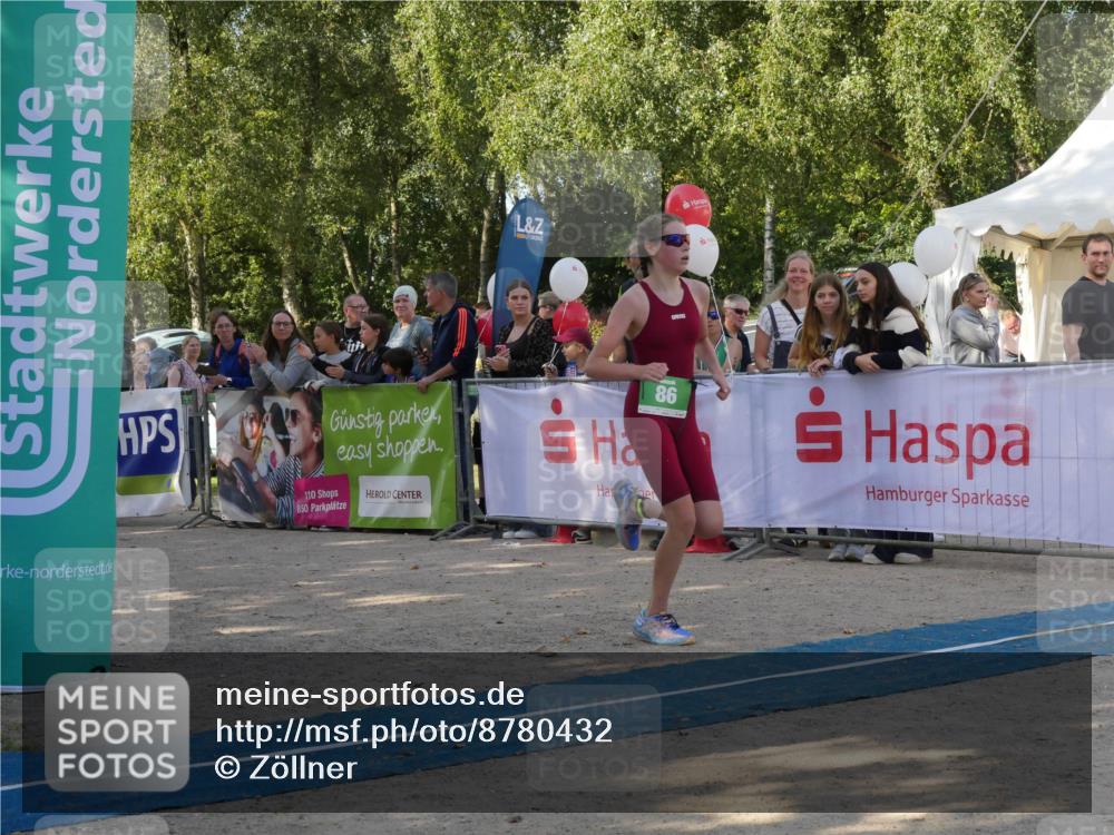 07.09.2025 - 19. Norderstedt Triathlon Zöllner http://msf.ph/oto/8780432 07.09.2025 10:52:40 Ziel 86 meine-sportfotos.de