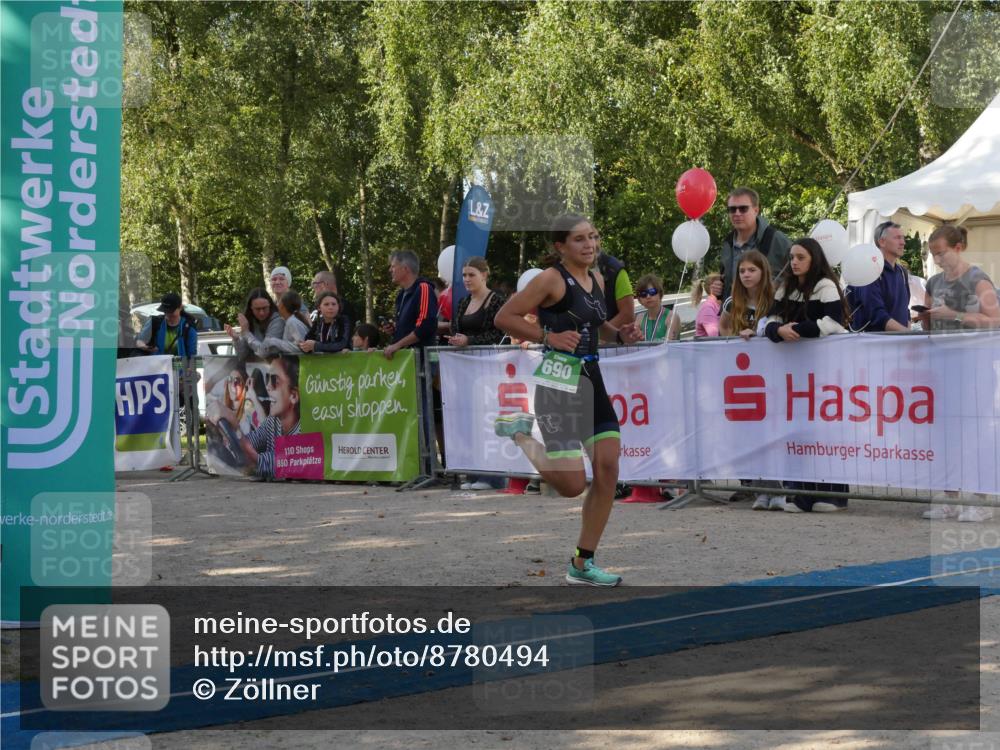07.09.2025 - 19. Norderstedt Triathlon Zöllner http://msf.ph/oto/8780494 07.09.2025 10:53:01 Ziel 690, 1130 meine-sportfotos.de