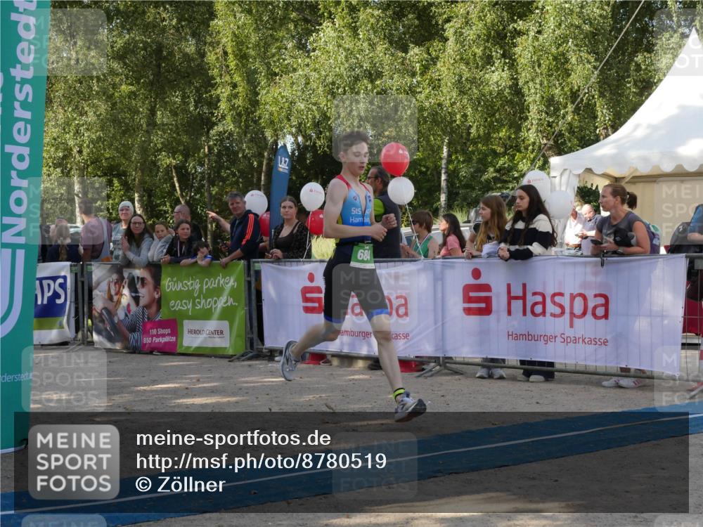 07.09.2025 - 19. Norderstedt Triathlon Zöllner http://msf.ph/oto/8780519 07.09.2025 10:53:55 Ziel 684 meine-sportfotos.de