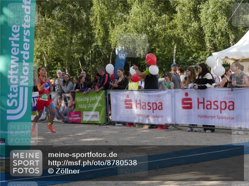 07.09.2025 - 19. Norderstedt Triathlon Zöllner http://msf.ph/oto/8780538 07.09.2025 10:54:06 Ziel 96, 672 meine-sportfotos.de