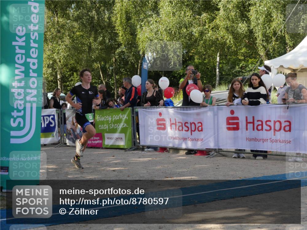 07.09.2025 - 19. Norderstedt Triathlon Zöllner http://msf.ph/oto/8780597 07.09.2025 10:54:21 Ziel 87, 93 meine-sportfotos.de