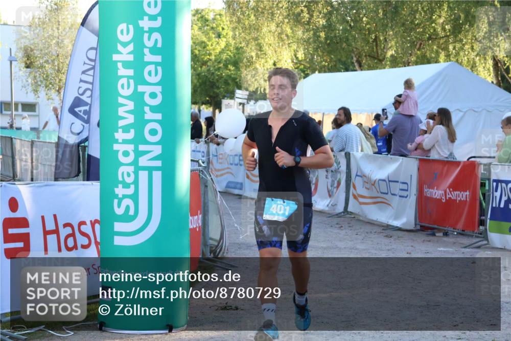 07.09.2025 - 19. Norderstedt Triathlon Zöllner http://msf.ph/oto/8780729 07.09.2025 17:36:53 Ziel 401 meine-sportfotos.de