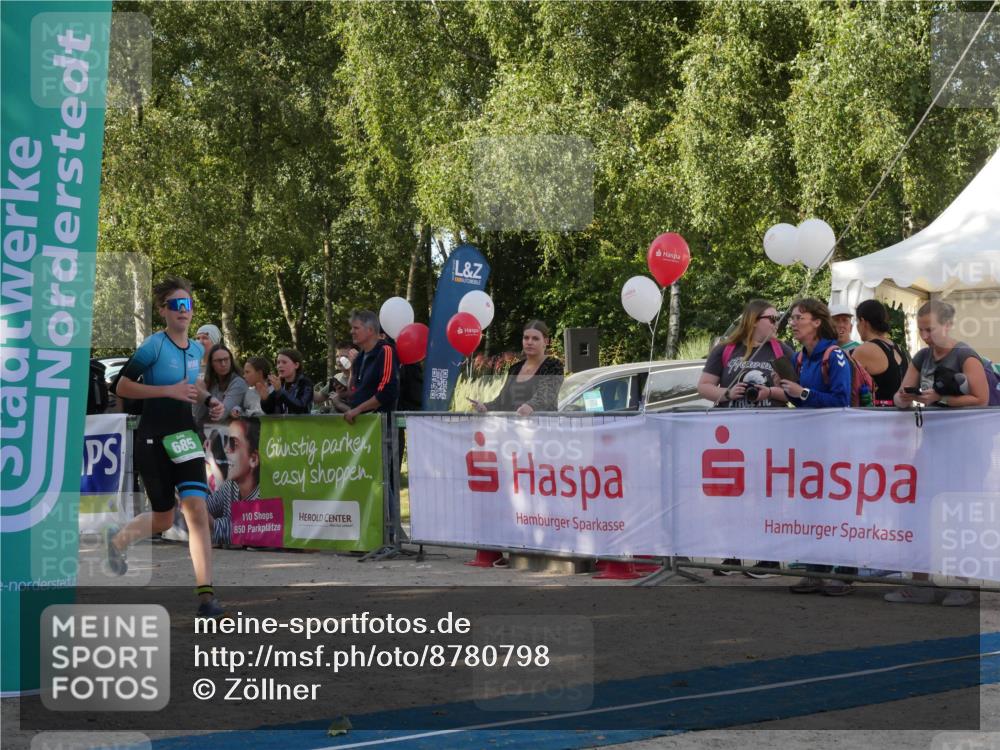 07.09.2025 - 19. Norderstedt Triathlon Zöllner http://msf.ph/oto/8780798 07.09.2025 10:55:38 Ziel 685 meine-sportfotos.de