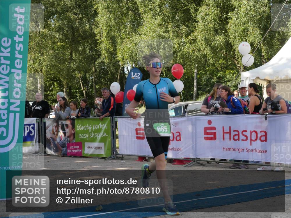07.09.2025 - 19. Norderstedt Triathlon Zöllner http://msf.ph/oto/8780810 07.09.2025 10:55:39 Ziel 685 meine-sportfotos.de