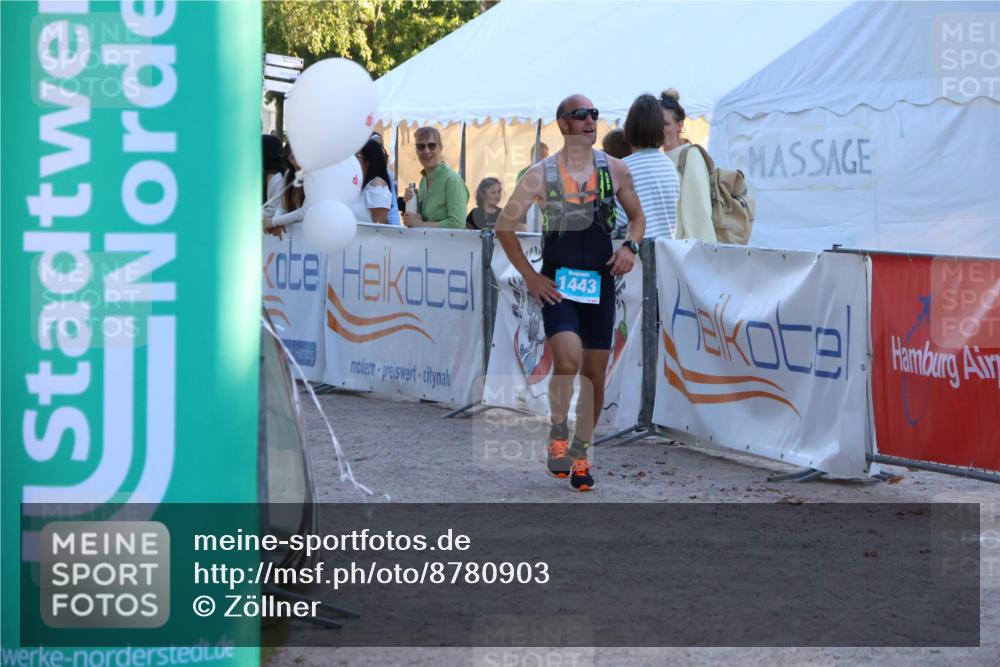 07.09.2025 - 19. Norderstedt Triathlon Zöllner http://msf.ph/oto/8780903 07.09.2025 17:37:40 Ziel 1443 meine-sportfotos.de