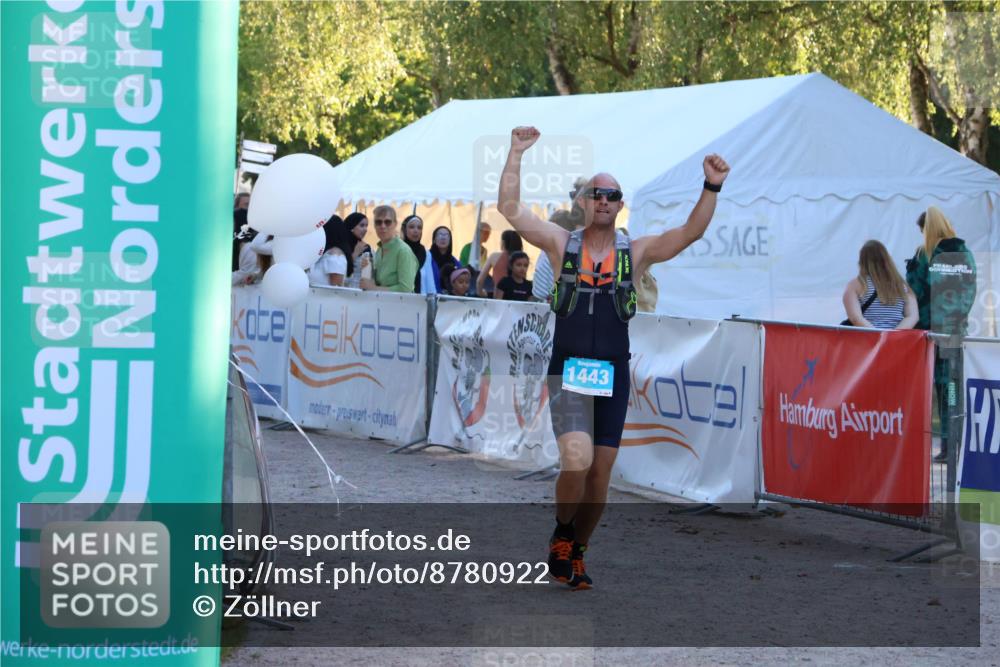 07.09.2025 - 19. Norderstedt Triathlon Zöllner http://msf.ph/oto/8780922 07.09.2025 17:37:41 Ziel 1443 meine-sportfotos.de