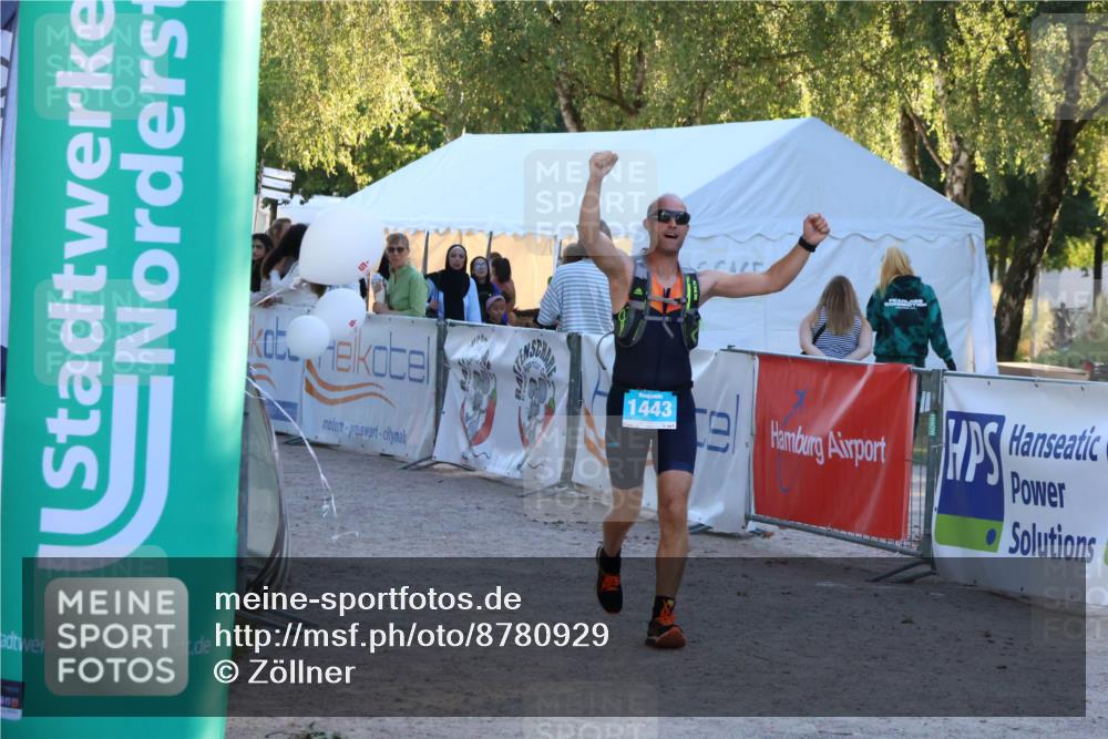 07.09.2025 - 19. Norderstedt Triathlon Zöllner http://msf.ph/oto/8780929 07.09.2025 17:37:42 Ziel 1443 meine-sportfotos.de