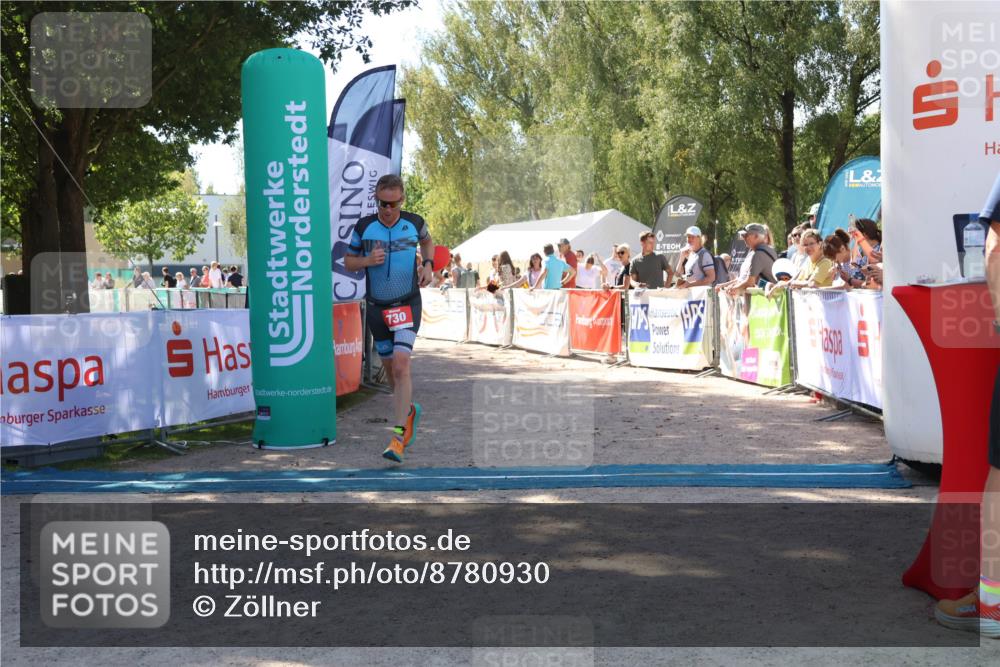 07.09.2025 - 19. Norderstedt Triathlon Zöllner http://msf.ph/oto/8780930 07.09.2025 12:52:13 Ziel 730 meine-sportfotos.de