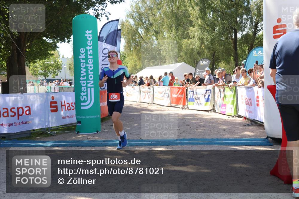 07.09.2025 - 19. Norderstedt Triathlon Zöllner http://msf.ph/oto/8781021 07.09.2025 12:52:32 Ziel 856 meine-sportfotos.de