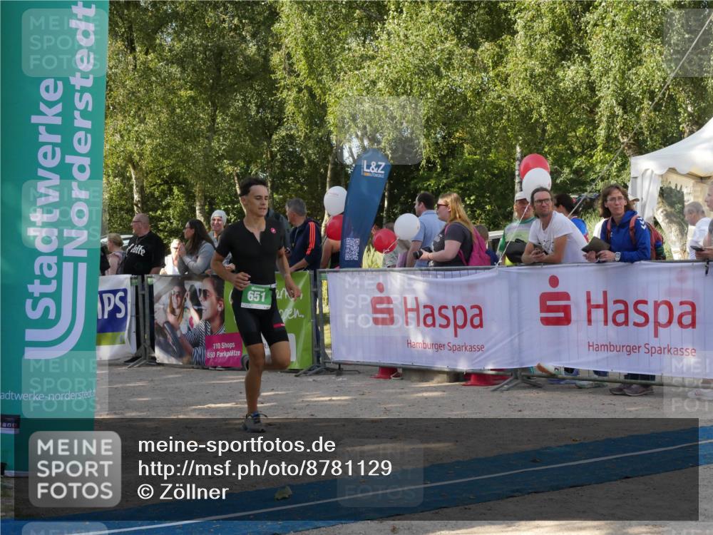 07.09.2025 - 19. Norderstedt Triathlon Zöllner http://msf.ph/oto/8781129 07.09.2025 10:56:56 Ziel 651 meine-sportfotos.de