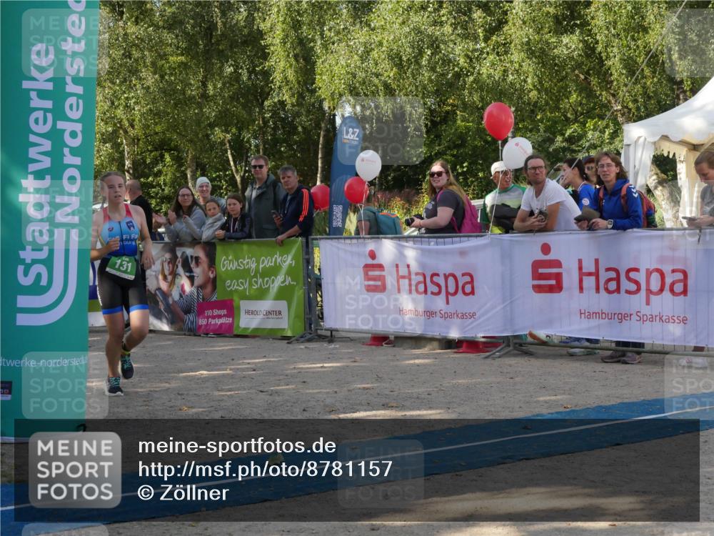07.09.2025 - 19. Norderstedt Triathlon Zöllner http://msf.ph/oto/8781157 07.09.2025 10:57:02 Ziel 131, 651 meine-sportfotos.de