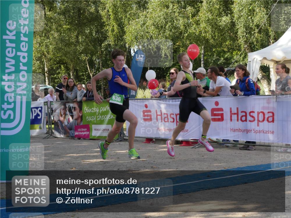 07.09.2025 - 19. Norderstedt Triathlon Zöllner http://msf.ph/oto/8781227 07.09.2025 10:57:34 Ziel 58, 126, 636 meine-sportfotos.de