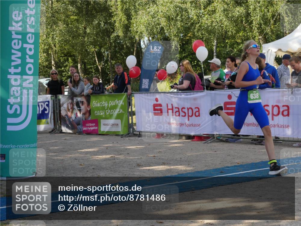 07.09.2025 - 19. Norderstedt Triathlon Zöllner http://msf.ph/oto/8781486 07.09.2025 10:58:11 Ziel 60, 638 meine-sportfotos.de