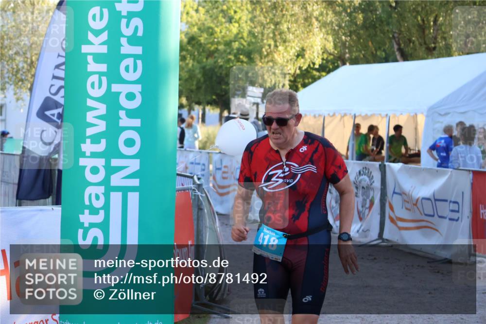 07.09.2025 - 19. Norderstedt Triathlon Zöllner http://msf.ph/oto/8781492 07.09.2025 17:42:58 Ziel 418 meine-sportfotos.de